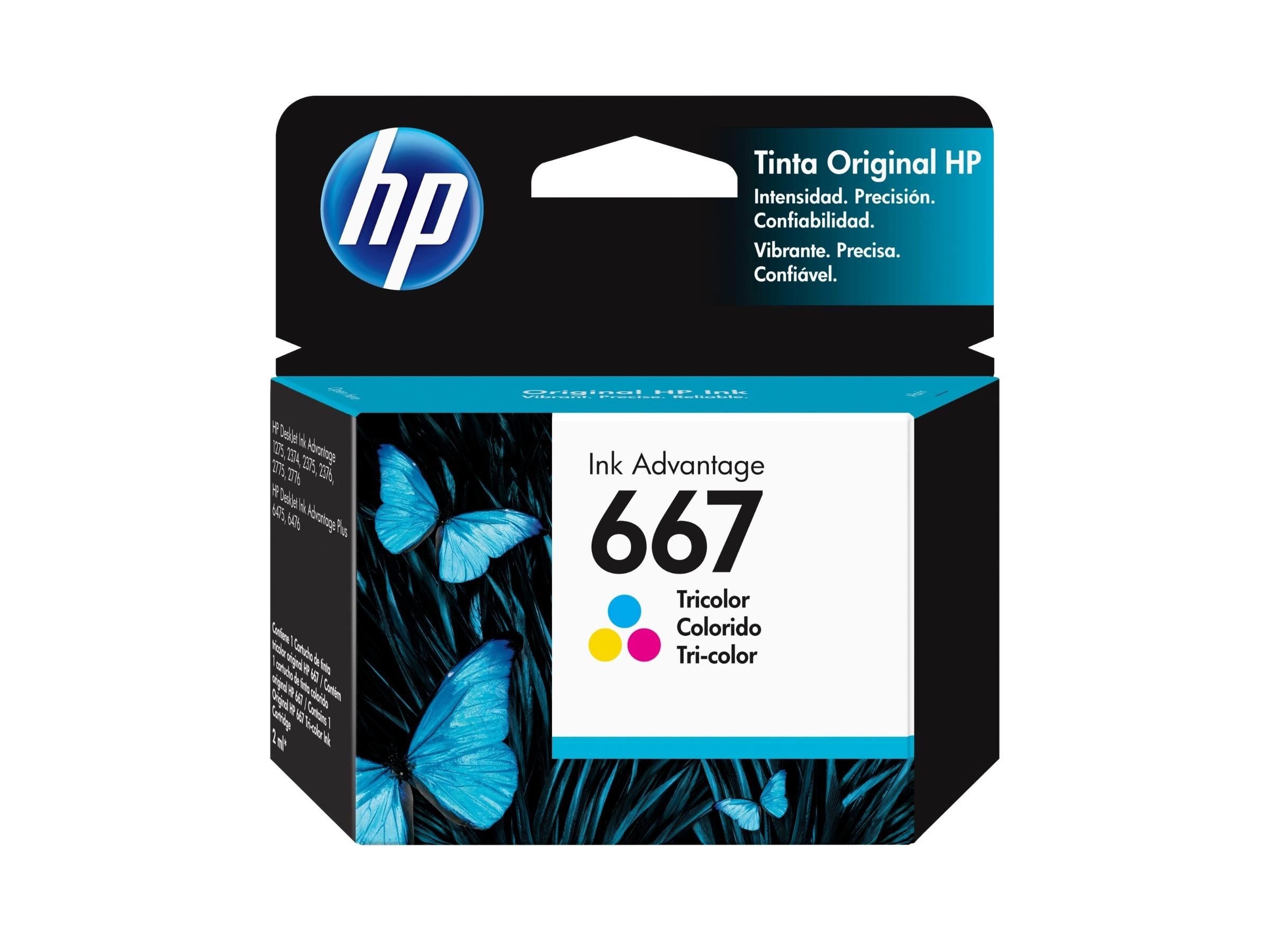 TINTA HP 667 TRICOLOR (3YM78AL) 1275/2374/2375/2376/2775/2776
